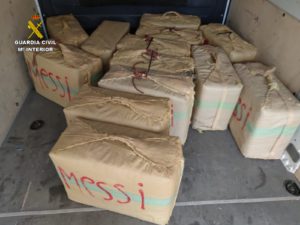 Cinco detenidos y 500 kilogramos de hachís incautados en una operación en Ayamonte