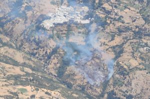 Estabilizado el fuego forestal de Bubión, en la Alpujarra