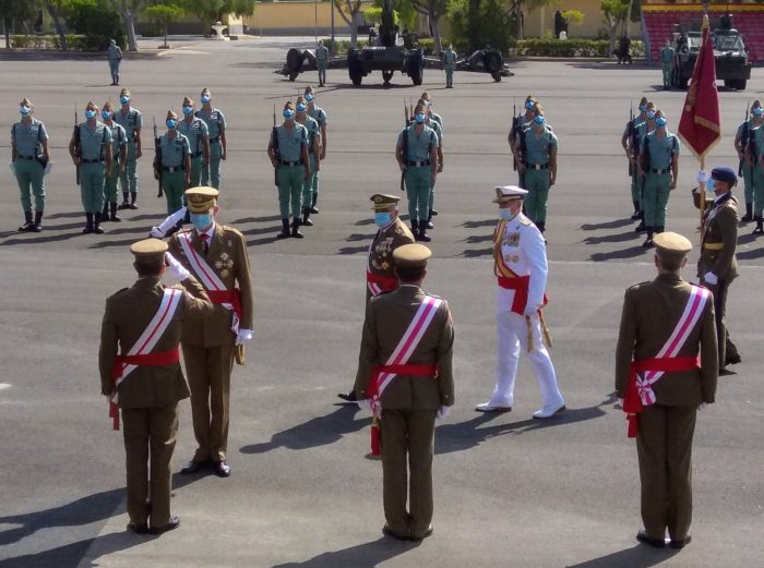 El Rey traslada su "cariño y admiración" a La Legión en los actos de celebración de su centenario