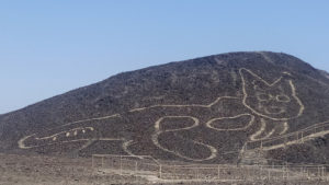 Descubierto en Nasca el geoglifo de un gato con más de 2.000 años de antigüedad