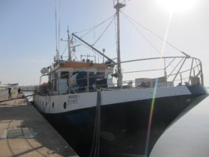 Un narco-barco en el Puerto de Almería. / Foto: Archivo. / EUROPA PRESS.