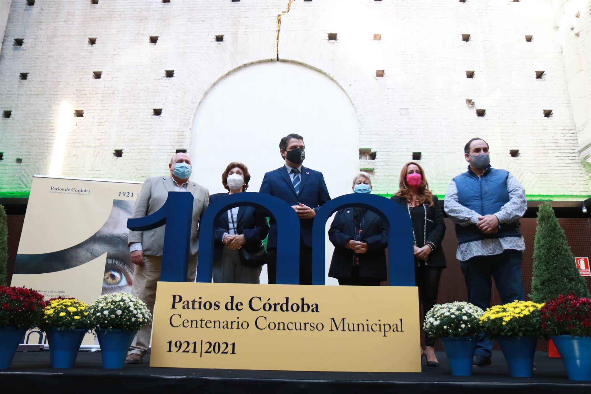 Presentación del logotipo del centenario de la Fiesta de los Patios de Córdoba para 2021. /Foto: Ayuntamiento de Córdoba. / Europa Press.