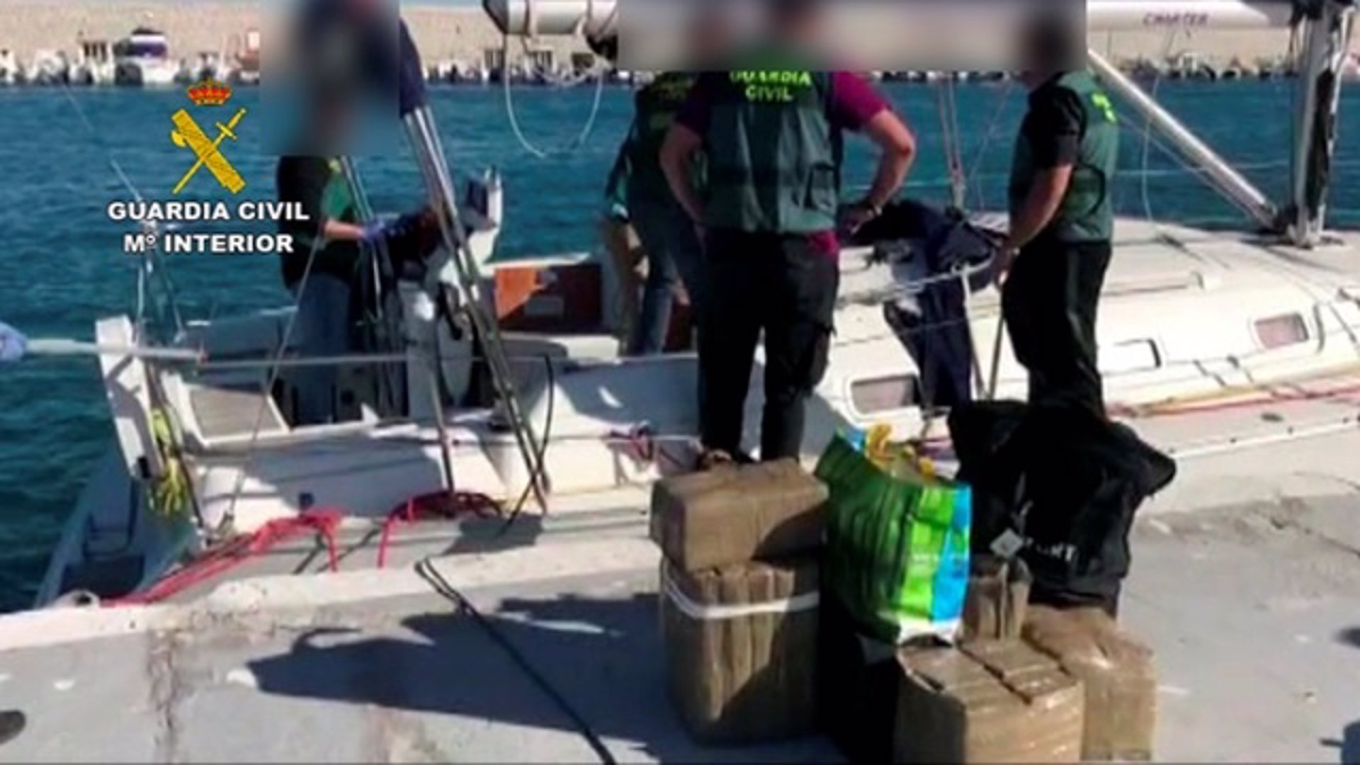 Incautación de droga en el marco de la operación 'Rigidity'. / Foto: Guardia Civil. / Europa Press.