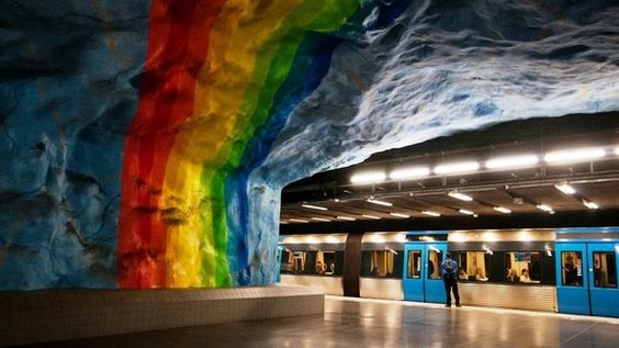 Estación de metro Stadion en Estocolmo