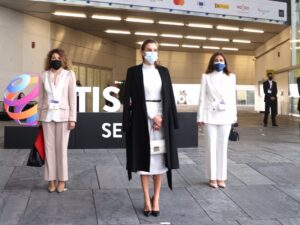 La Reina Letizia ha inaugurado el primer congreso de innovación turística en Sevilla. / Foto: CASA DE S.M. EL REY. / Europa Press.