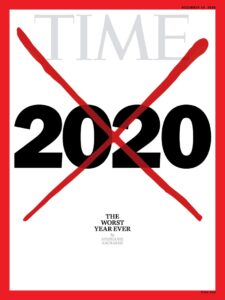 Portada de la revista 'TIME' para su último número del año. "2020: the worst year ever". / Foto: Time.