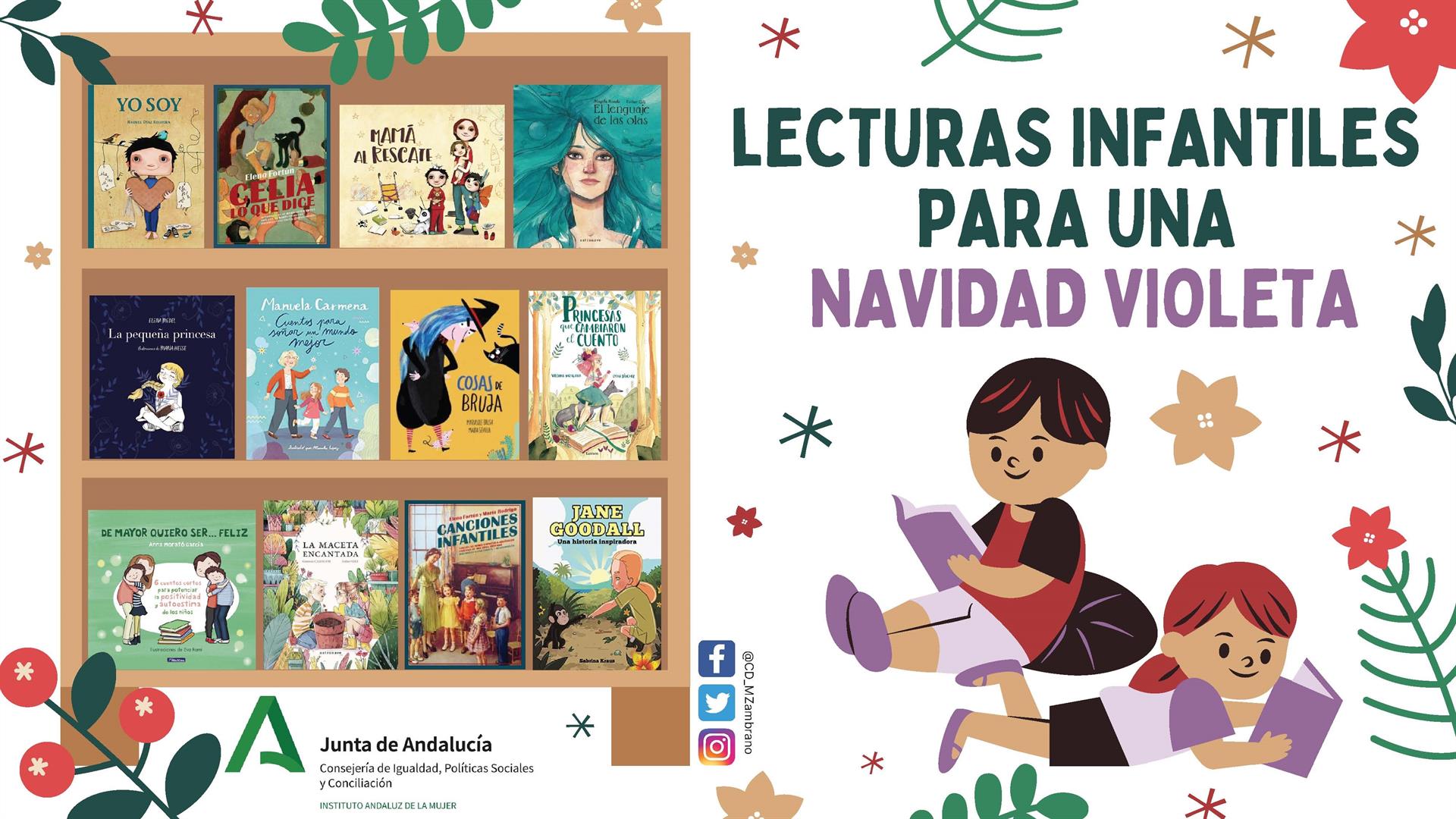 Imagen de la portada de la guía 'Lecturas infantiles para una Navidad violeta'. / Foto: IAM. / Europa Press.