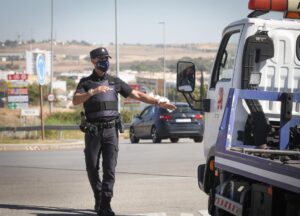 Control realizado por la Policía Nacional en Andalucía. / Foto: Europa Press.