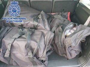 Detenido en Málaga por llevar 155 kilos de hachís en el maletero