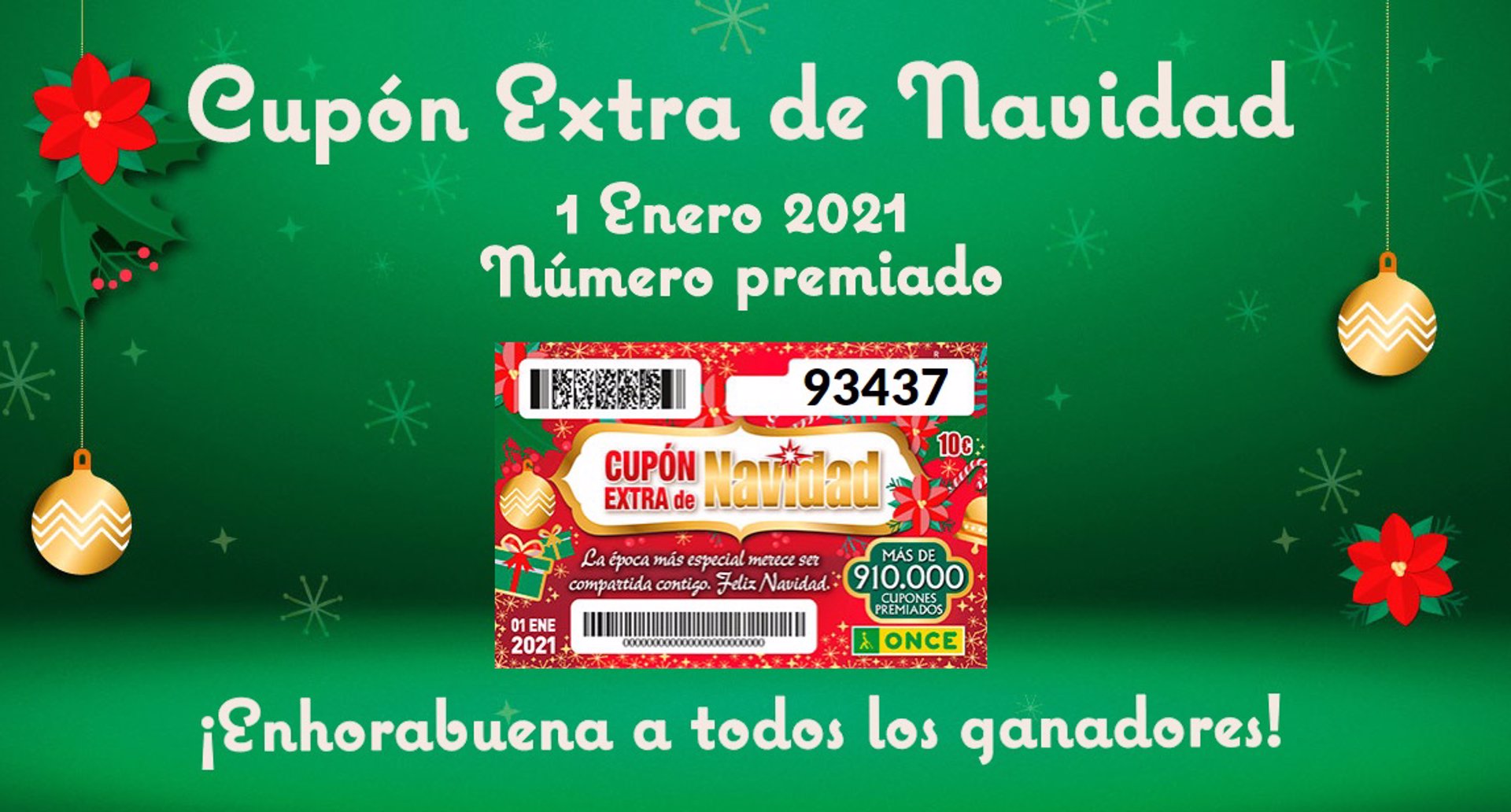 El Extra de Navidad de La Once reparte cuatro millones de euros en Córdoba. / Foto: ONCE / Europa Press.