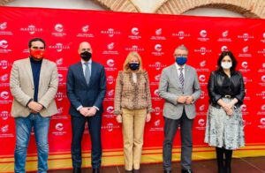 Presentación del acuerdo entre Marbella, RFEF y Turismo Costa del Sol para que Marbella sea sede de concentraciones de selecciones españolas de fútbol de categorías inferiores durante tres años. / Foto: Diputación de Málaga. / Europa Press.