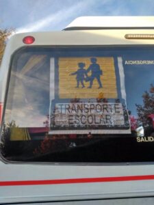 Transporte escolar. / Imagen de archivo de la DGT.