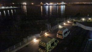 El puerto de Gibraltar tras la explosión. / Foto: GBC