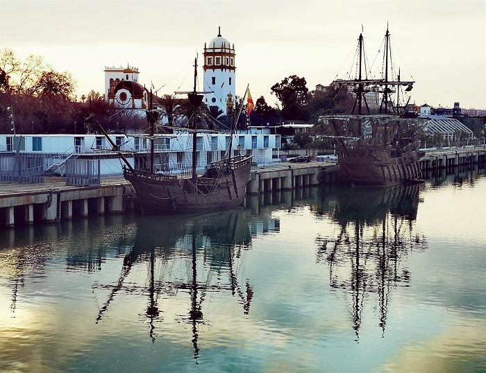 Aún puedes visitar el Galeón Andalucía y la Nao Victoria en el Muelle de las Delicias