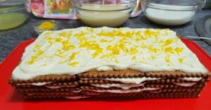 Cómo hacer tarta de limón y galletas