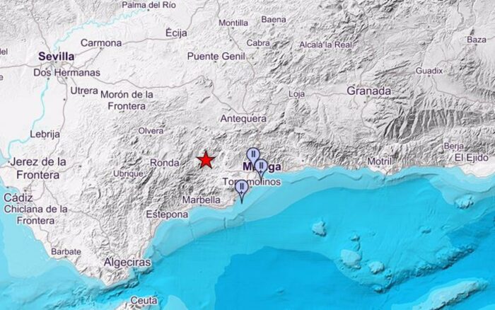 Registrados dos terremotos en municipios malagueños sin causar daños personales