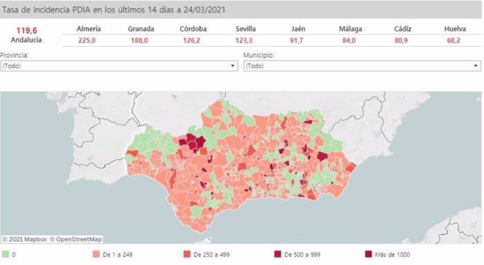 Ésta es la situación de Andalucía a 24 horas de actualizar restricciones