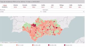 Ésta es la situación de Andalucía a 24 horas de actualizar restricciones