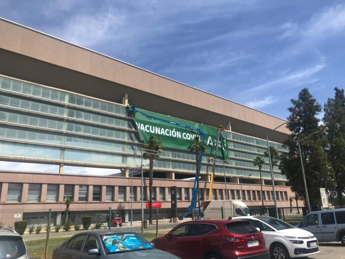 El Estadio de la Cartuja se convierte en centro de vacunación masiva