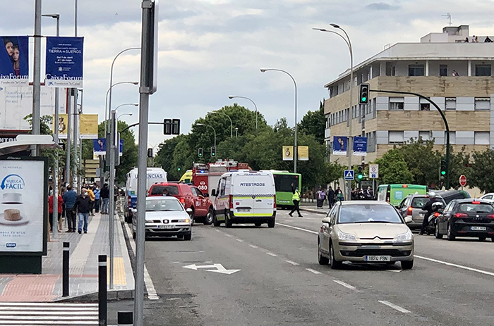 Excarcelan a una persona tras sufrir un accidente en Córdoba