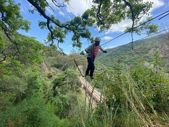 Málaga estrena nueva vía ferrata en El Colmenar