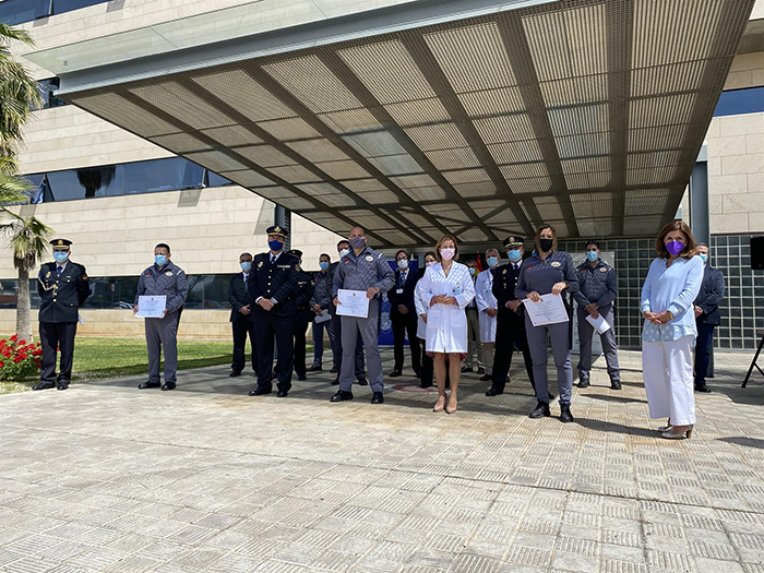 Reconocen la labor de los vigilantes de seguridad del Hospital Reina Sofía de Córdoba