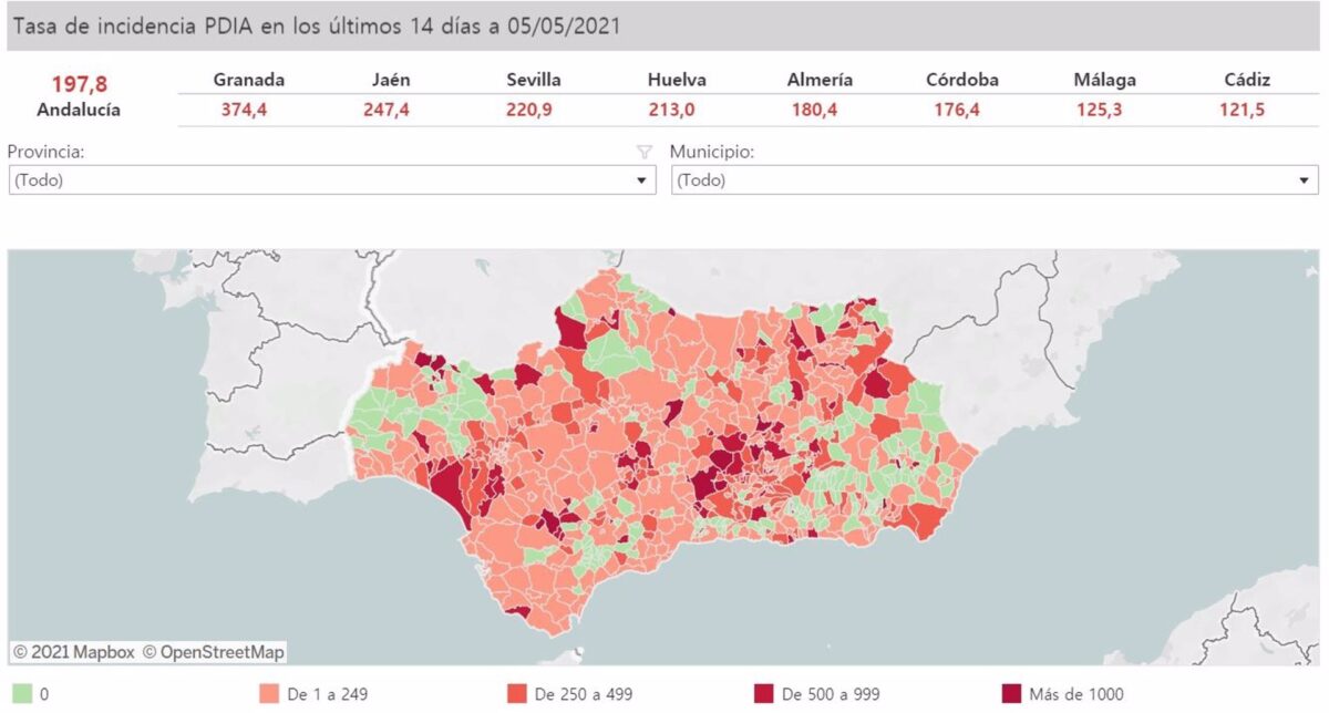 Conoce los 66 municipios andaluces que mantienen cierre perimetral