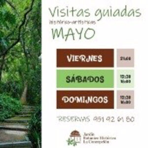 Programa de actividades familiares del Jardín Botánico de La Concepción en mayo