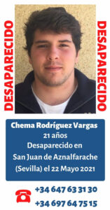 Piden colaboración para localizar a un joven desaparecido en San Juan de Aznalfarache