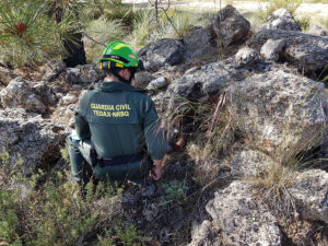 Localizan y controlan en La Zubia un proyectil de la Guerra Civil