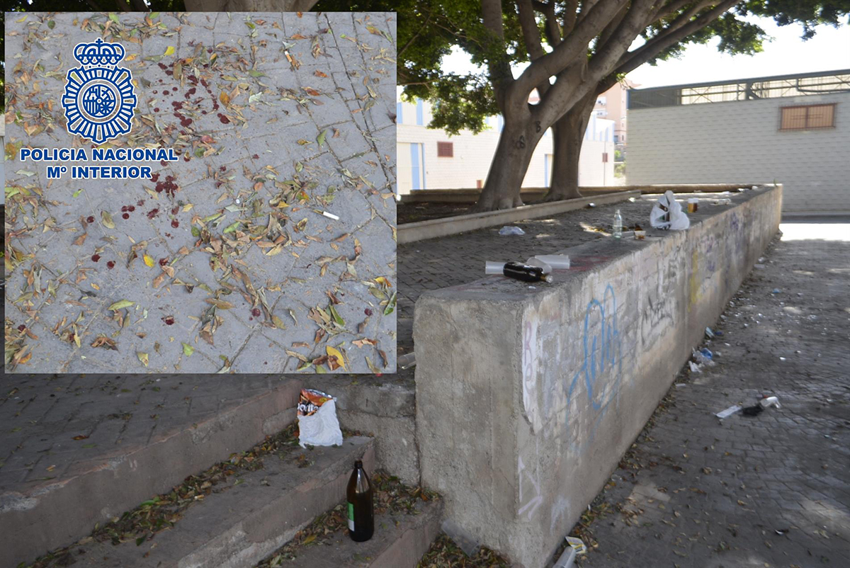 14 jóvenes detenidos por una macropelea durante un botellón en Almería