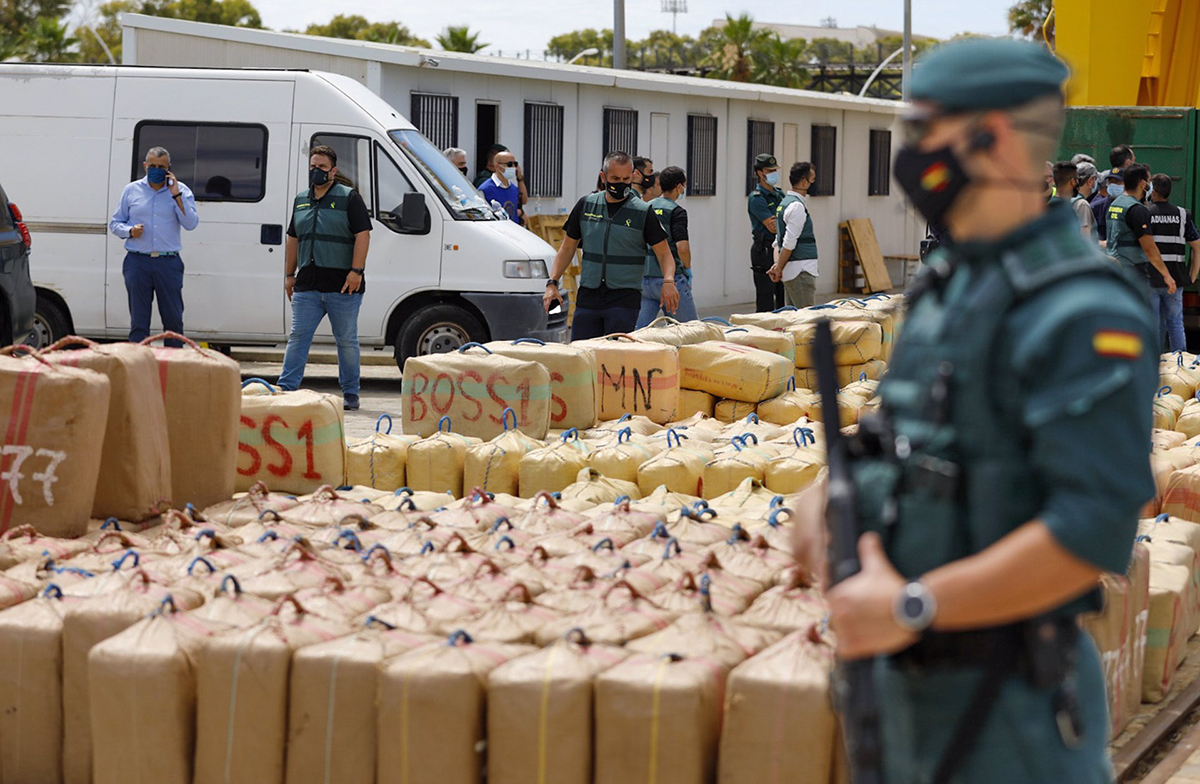 Intervienen el mayor alijo de hachís desembarcado en Huelva