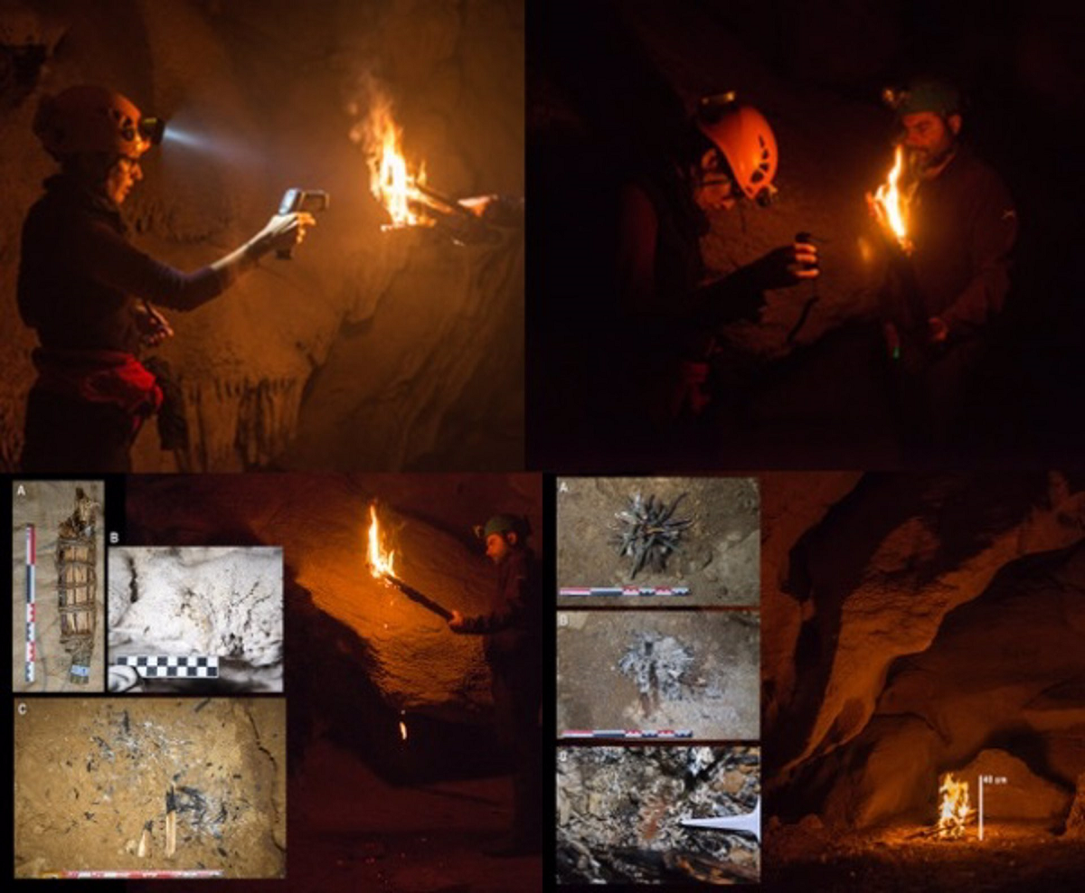 Las antorchas paleolíticas podían reencenderse agitándolas dentro de las cuevas