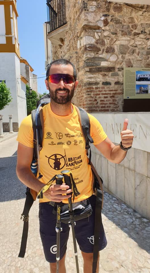 Pedro Hidalgo avanza con 'Objetivo Santiago', el reto solidario del algecireño