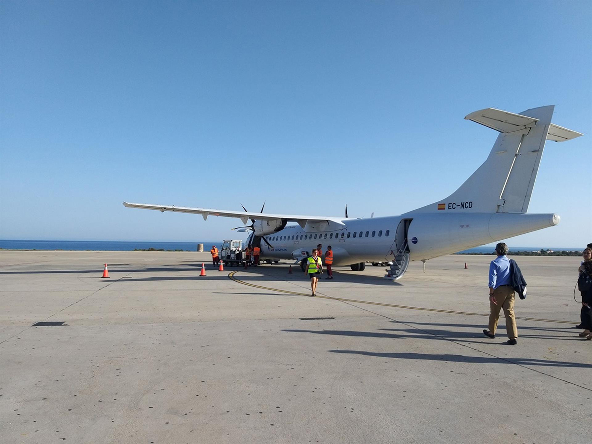 Crece la demanda y el número de vuelos de la ruta aérea Almería-Sevilla