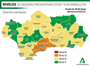 La Comunidad actualiza sus niveles de alerta por distritos sanitarios