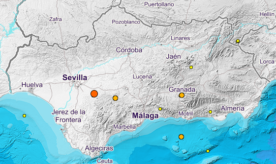 Sin heridos en un terremoto registrado en el municipio sevillano de El Coronil