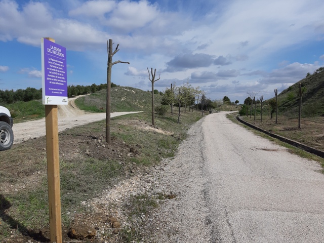 Un mural en la Vía Verde del Aceite de Jaén recordará a las víctimas de la pandemia