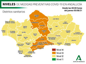 Pocas novedades en la actualización de niveles de alerta de los distritos sanitarios