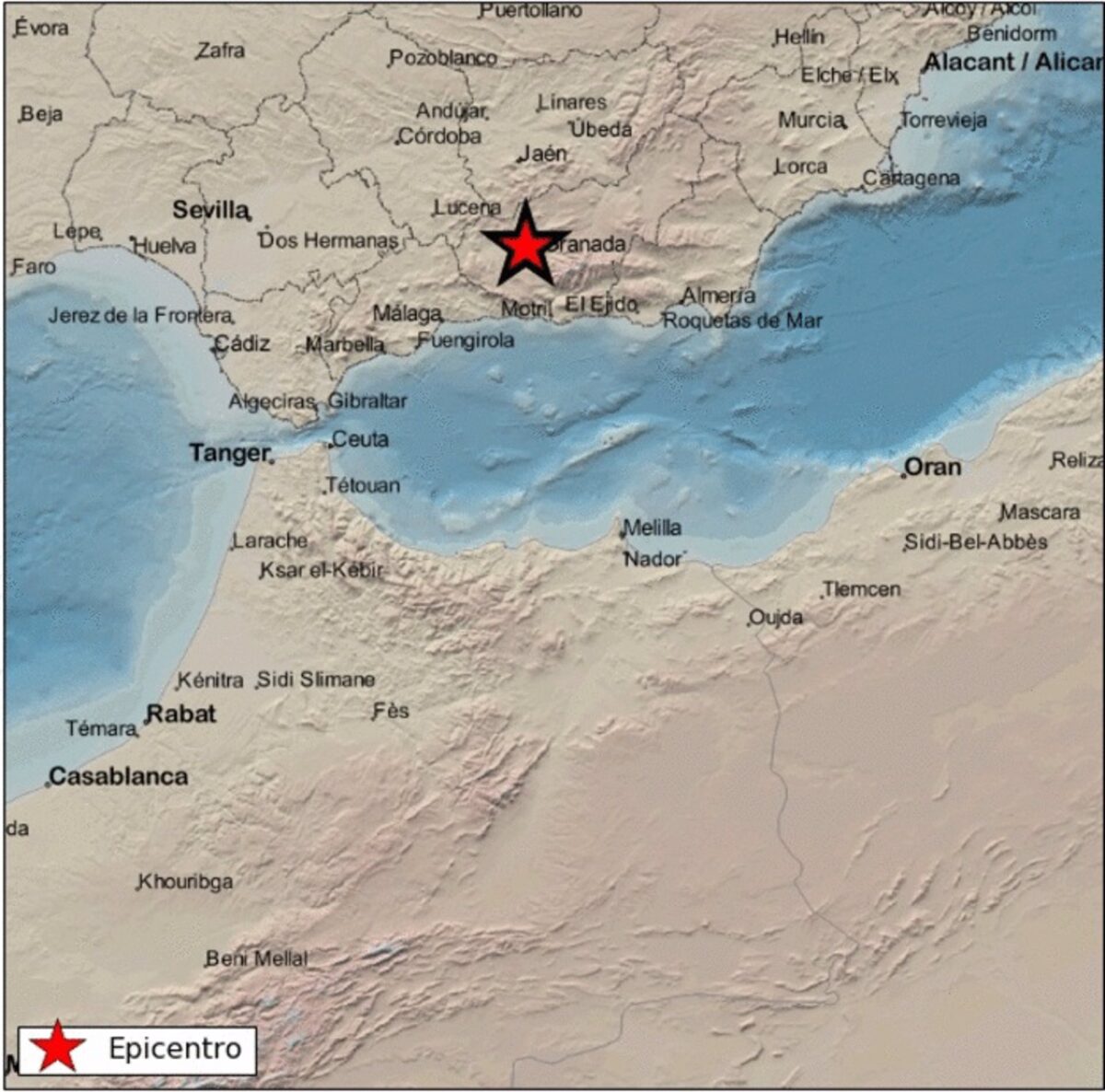 Nuevo movimiento sísmico de baja intensidad registrado en Granada