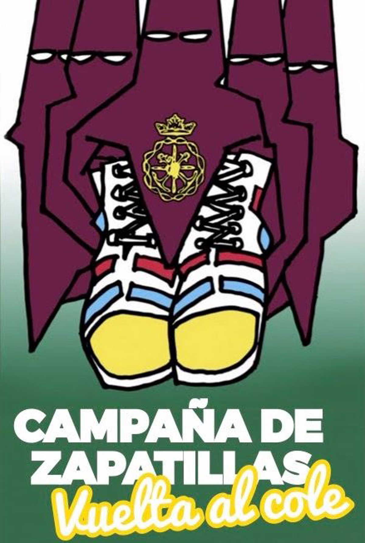 Hermandad de Málaga recoge zapatillas para la 'Vuelta al cole'