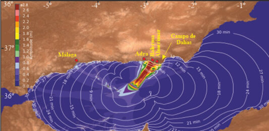 Una simulación alerta del impacto en la costa andaluza de un tsunami en la falla de Averroes