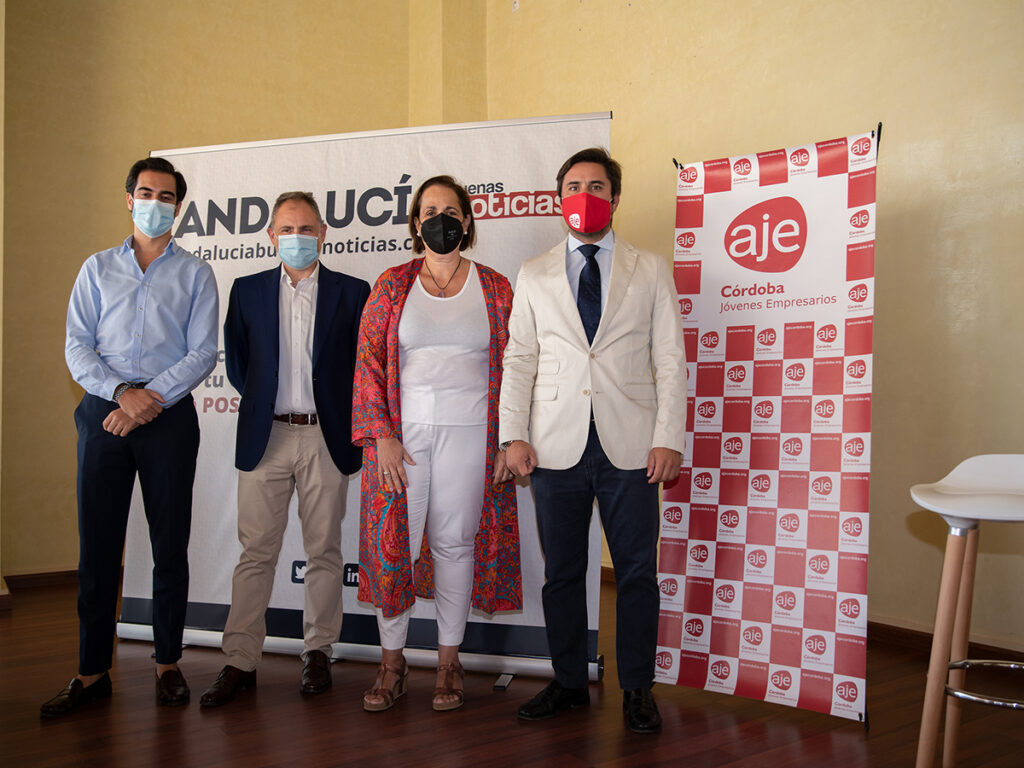 Alejandro Jiménez, Rafael Ruiz, Blanca Torrent y Félix Almagro. / Foto: Mendoza Comunicación.