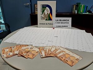 Intervienen más de 1.400 boletos de lotería clandestina en Cádiz