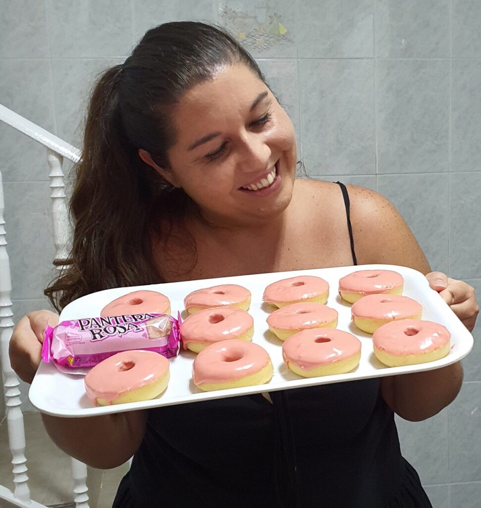 Deliciosos donuts caseros de Pantera Rosa 