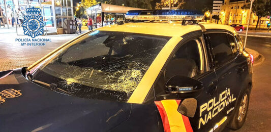 Cuatro presuntos ultras detenidos por los incidentes en el estadio Chapín de Jerez