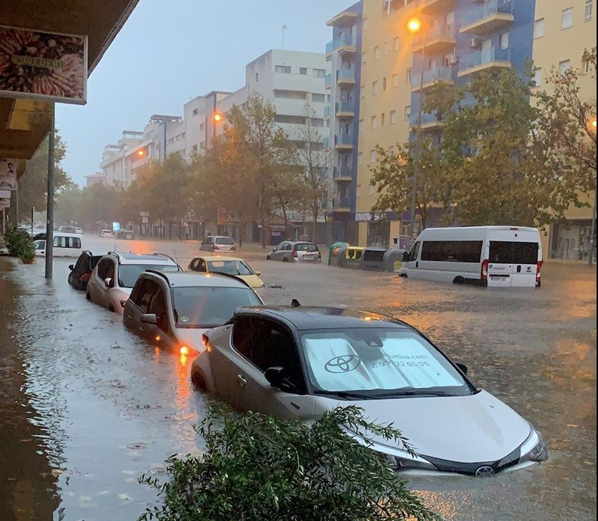 Las lluvias obligan a activar el nivel 1 de Emergencias en la provincia de Huelva