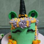 ¡Pastel de unicornio de bruja!