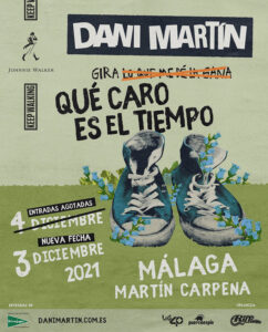 Dani Martín anuncia fecha de otro concierto en Málaga