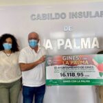 Gines dona 16.000 euros para los damnificados por el volcán de La Palma